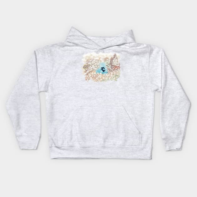 the angel Kids Hoodie by rachelslanguage